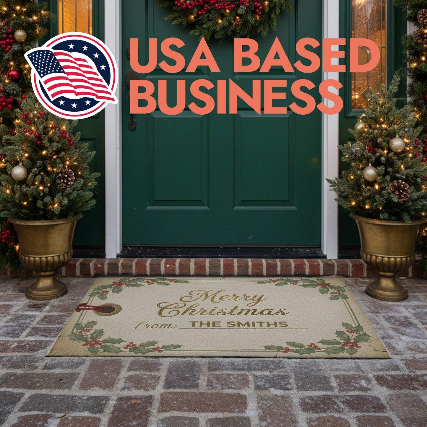 Gift Tag Christmas Doormat