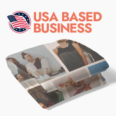 Family Photo Collage Blanket- 7 Photos