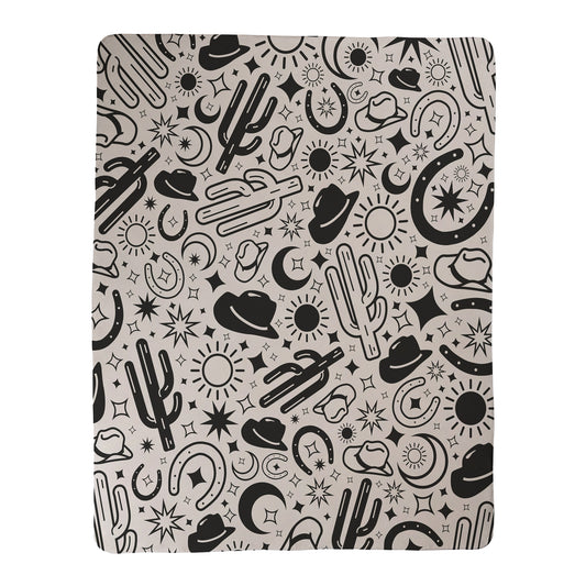 Desert Cowboy Throw Blanket