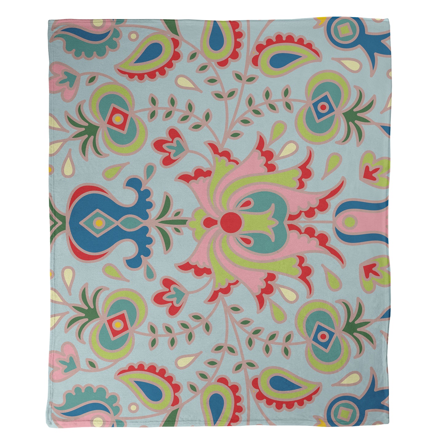 Paisley Floral Blanket