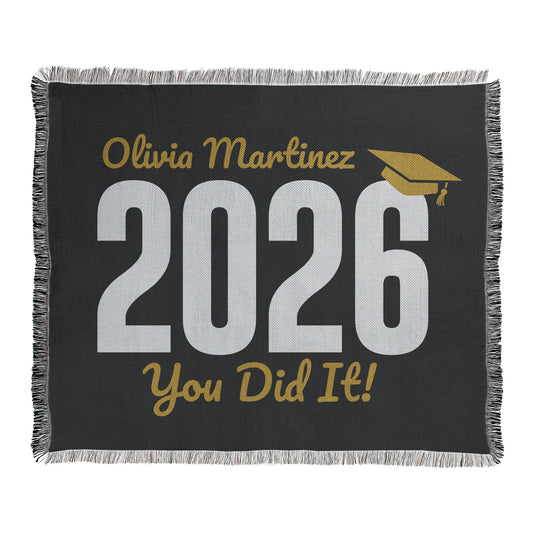 You Did It Graduation Text Blanket