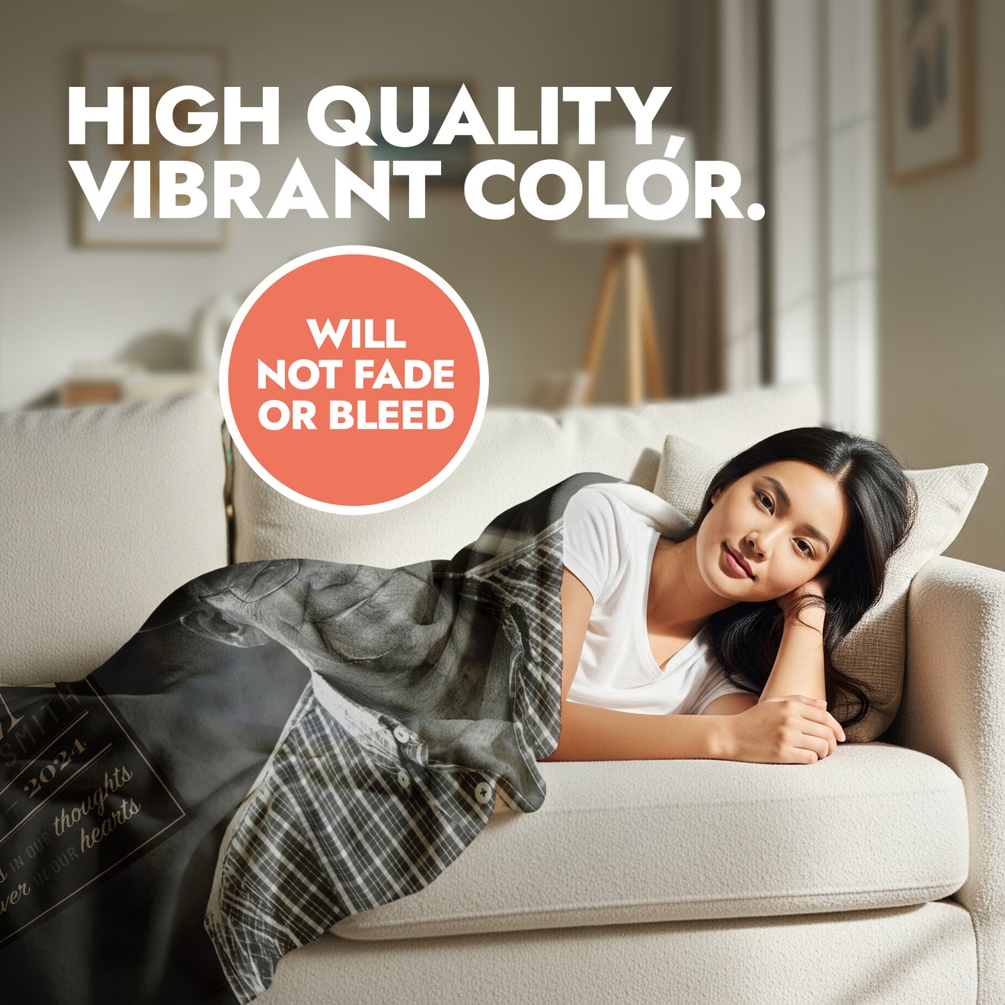 In Loving Memory Photo Blanket