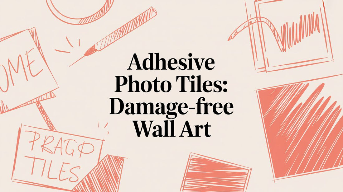 Adhesive Photo Tiles: Damage-Free Wall Art