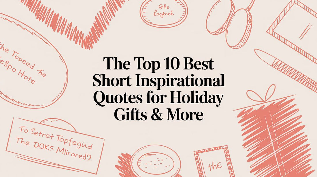 The Top 10 Best Short Inspirational Quotes for Holiday Gifts & More