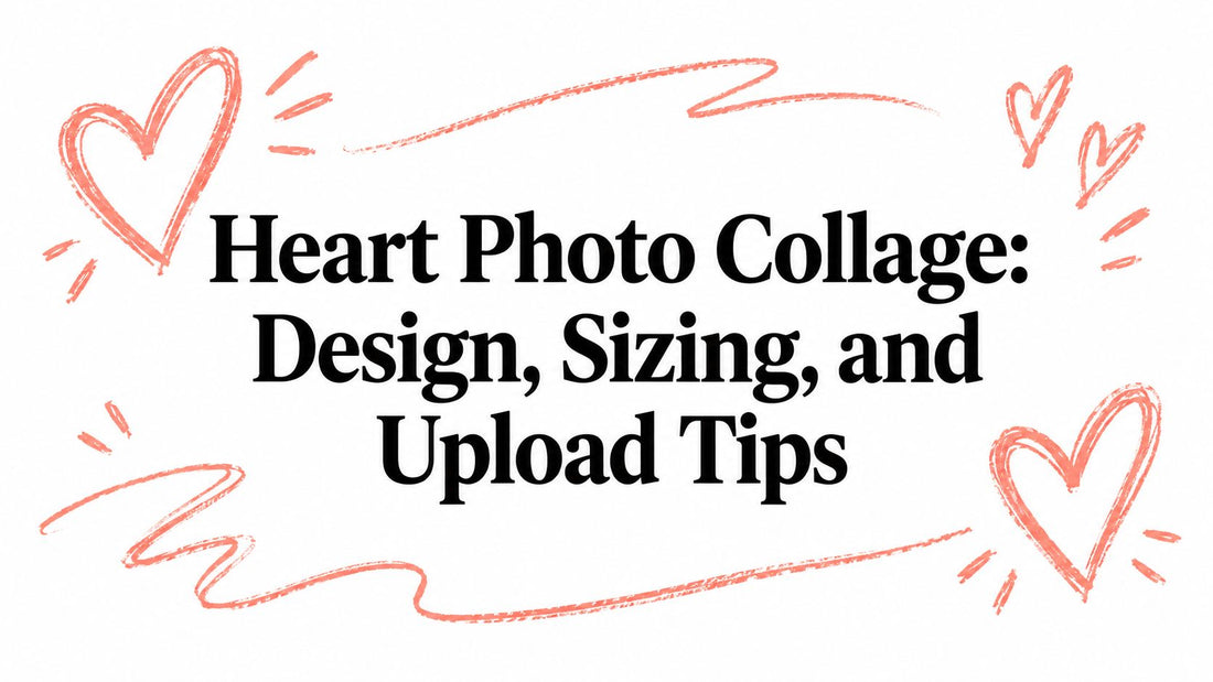 Heart Photo Collage: Design, Sizing, and Upload Tips
