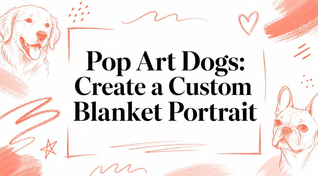Pop Art Dogs: Create a Custom Blanket Portrait