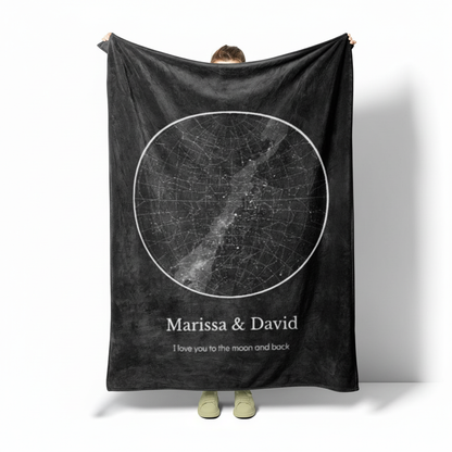 Stars At Night Map Blanket