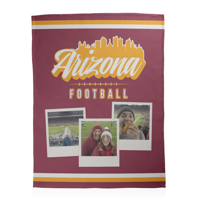 Football City Photo Sherpa Blanket