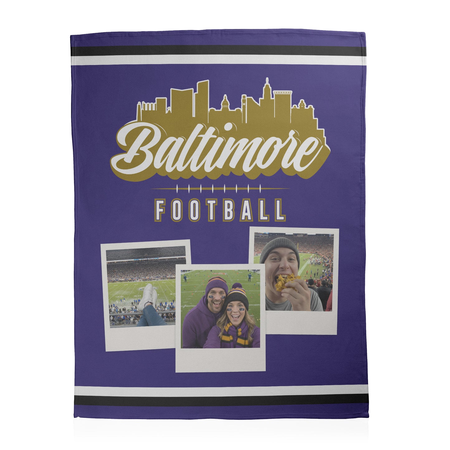 Football City Photo Sherpa Blanket
