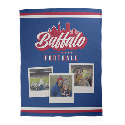 Football City Photo Sherpa Blanket