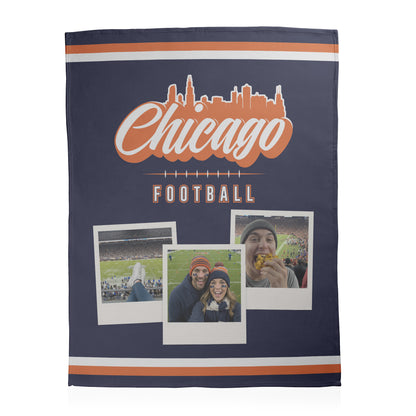 Football City Photo Sherpa Blanket