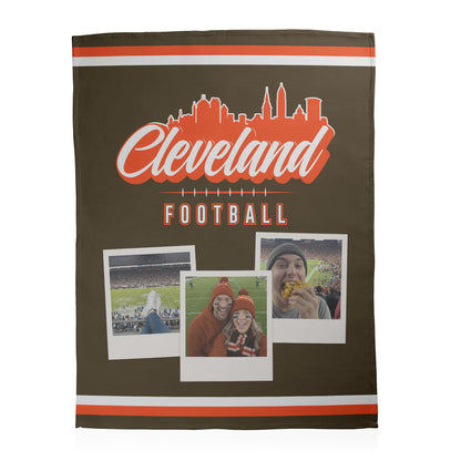 Football City Photo Sherpa Blanket