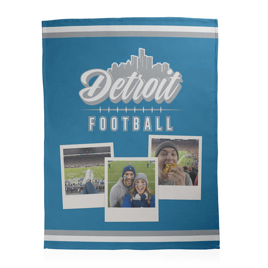Football City Photo Sherpa Blanket