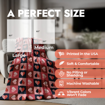 Heart Pop Art Blanket