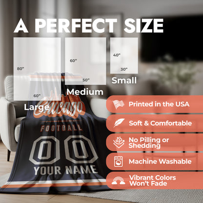 Football City Sherpa Blanket