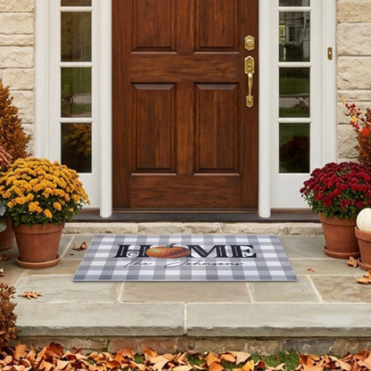 Personalized Text Home Pumpkin Doormat