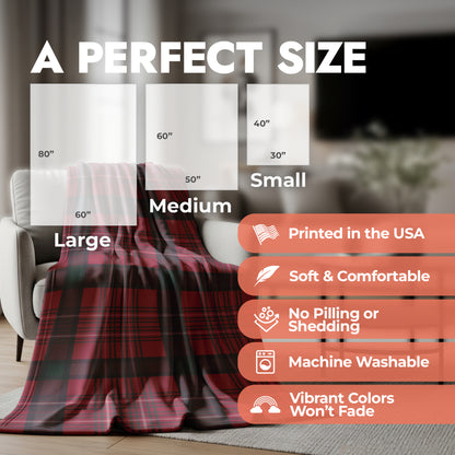 Custom Tartan Holiday Blanket