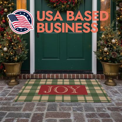 Farmhouse Christmas Joy Doormat