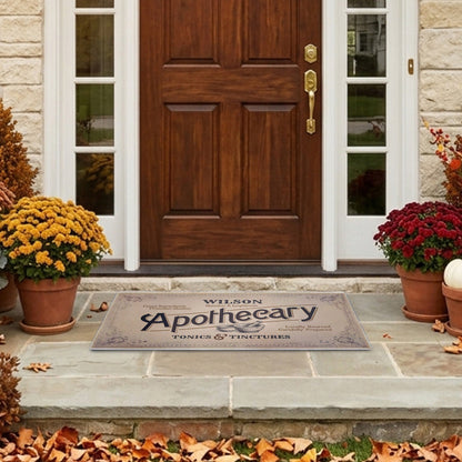 Personalized Text Apothecary Doormat