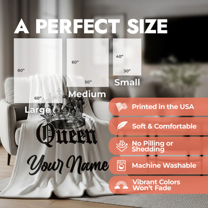 Queen Blanket - White Background