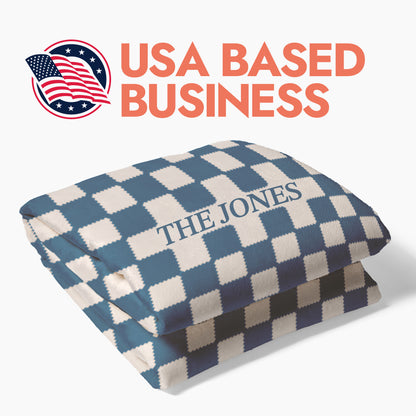 Custom Checkered Blanket