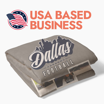 Football City Photo Sherpa Blanket