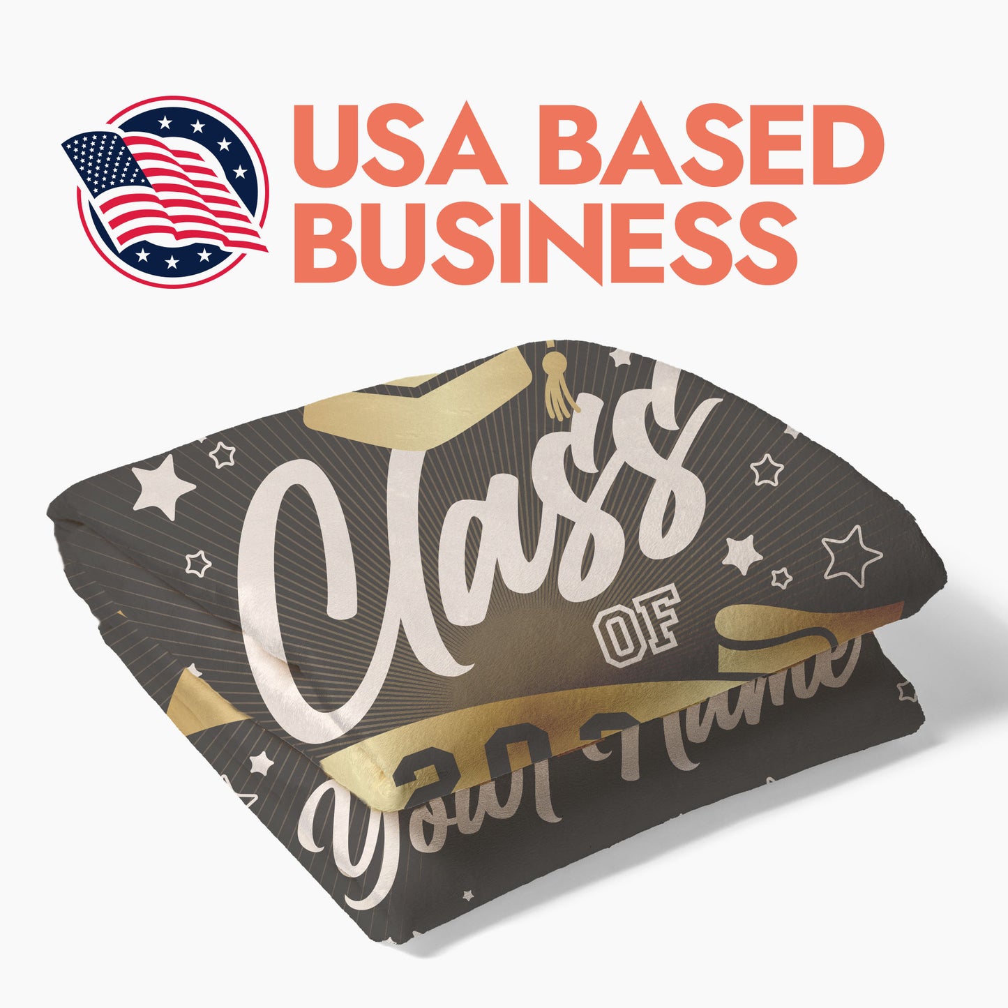 Class of Graduation Text Blanket