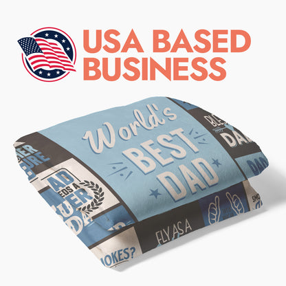 World's Best Dad Blanket