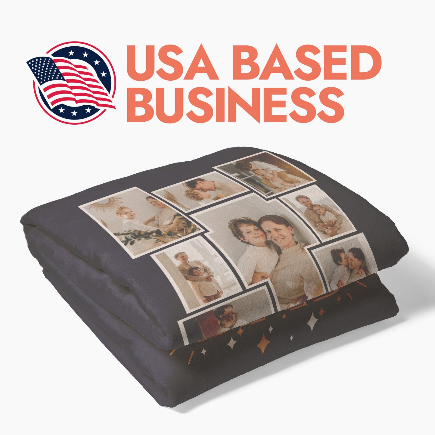 The Best Dad Photo Collage Blanket - 8 photos