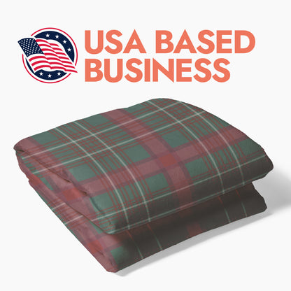 Custom Tartan Holiday Blanket