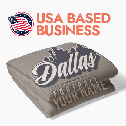 Football City Sherpa Blanket