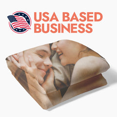 Custom All Over Photo & Text Blanket