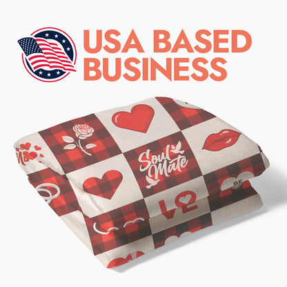 Checkered with Love Blanket