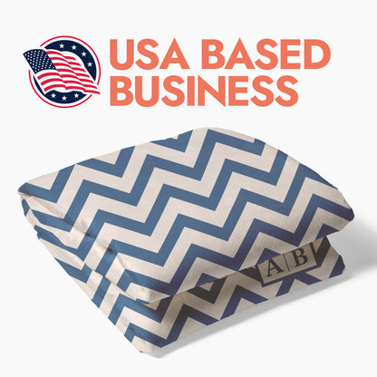 Custom Chevron Pattern Blanket