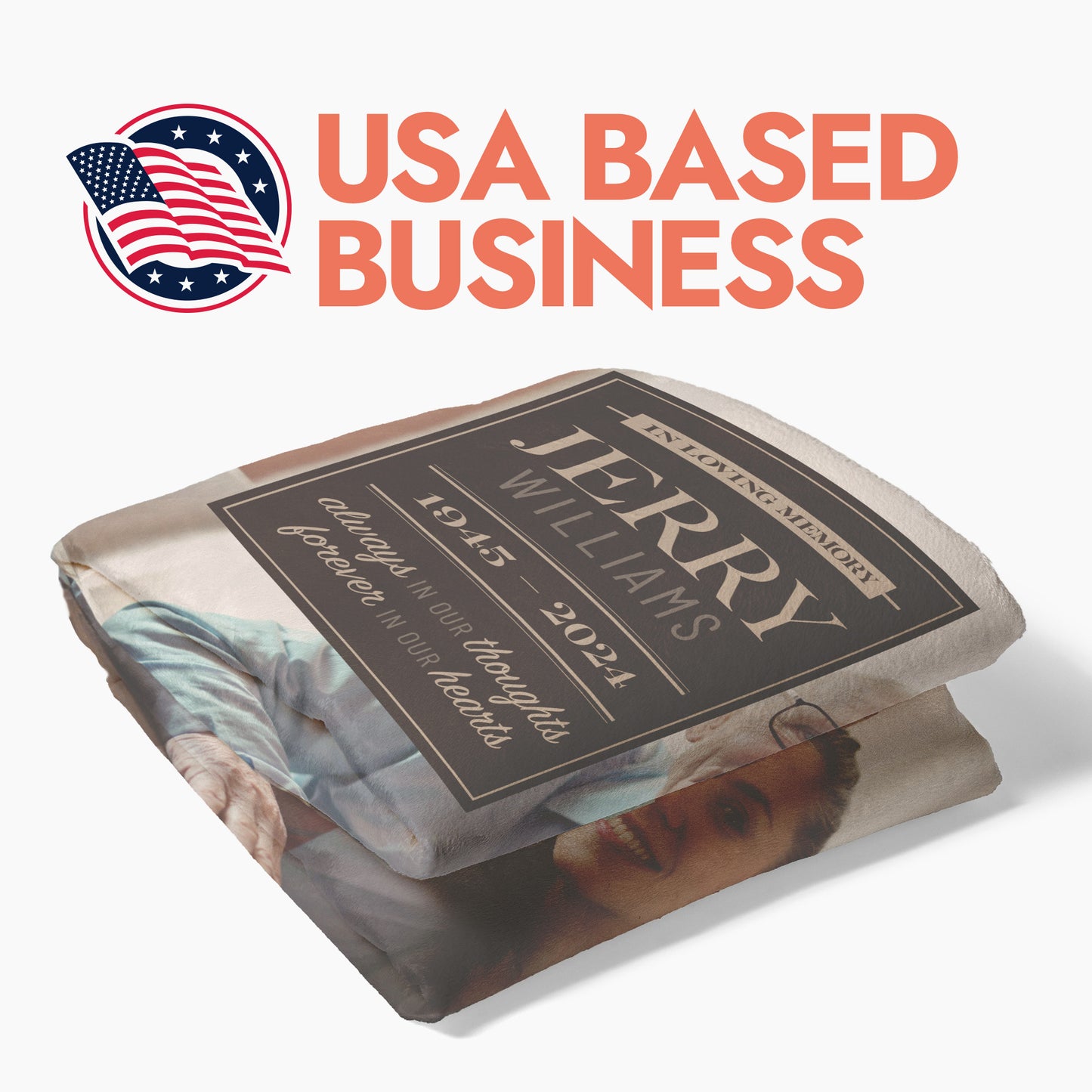 In Loving Memory Photo Blanket