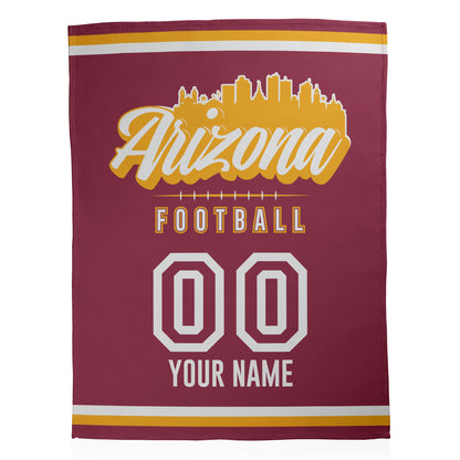 Football City Sherpa Blanket