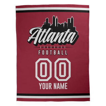 Football City Sherpa Blanket