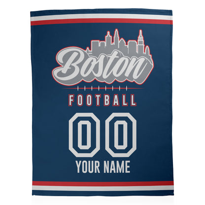 Football City Sherpa Blanket