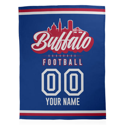 Football City Sherpa Blanket