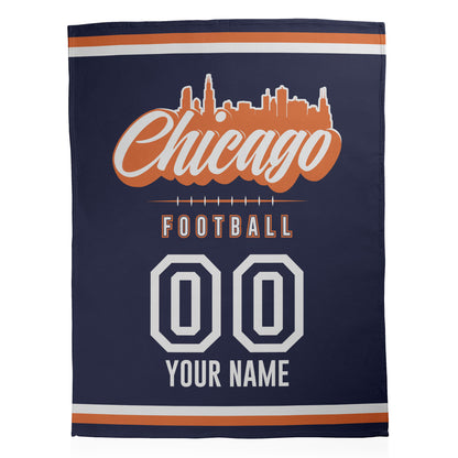 Football City Sherpa Blanket