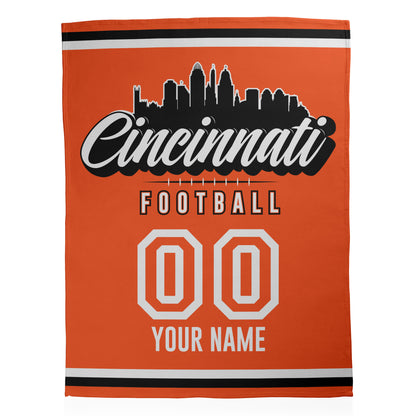 Football City Sherpa Blanket