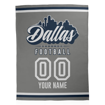Football City Sherpa Blanket