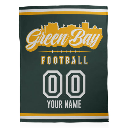Football City Sherpa Blanket