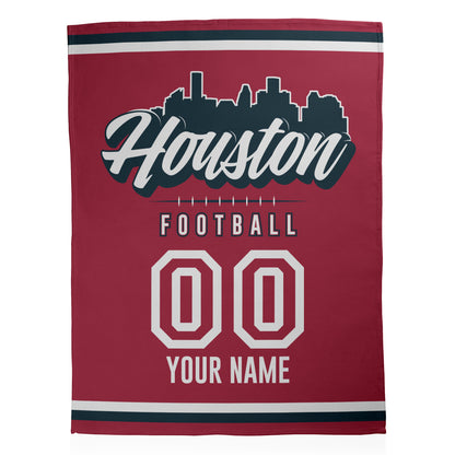 Football City Sherpa Blanket