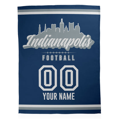 Football City Sherpa Blanket