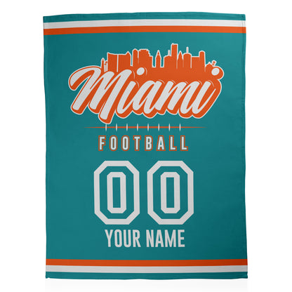 Football City Sherpa Blanket