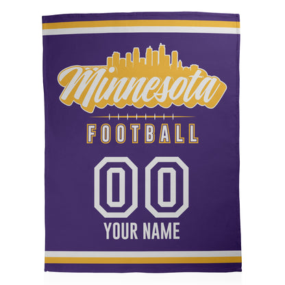 Football City Sherpa Blanket