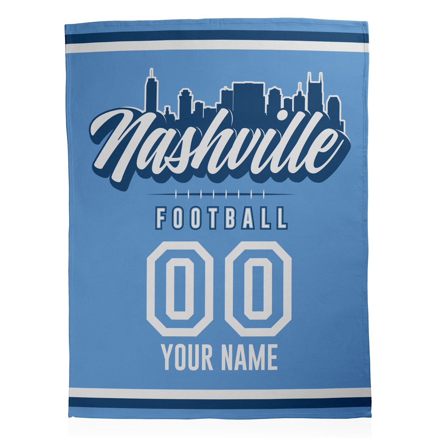 Football City Sherpa Blanket