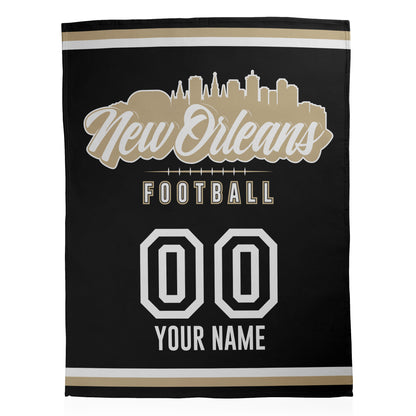 Football City Sherpa Blanket