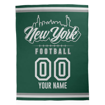 Football City Sherpa Blanket